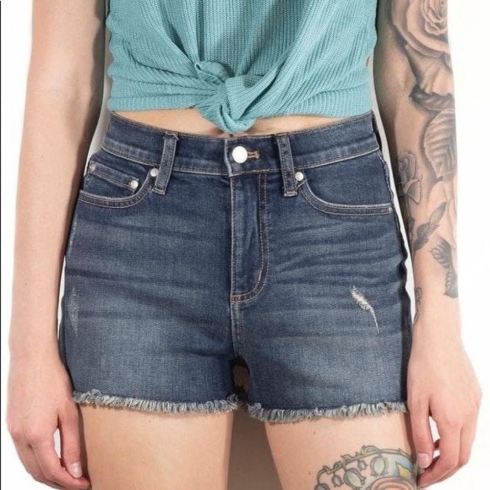 Victoria's Secret Pink Distressed High Waisted Cut off Shorts